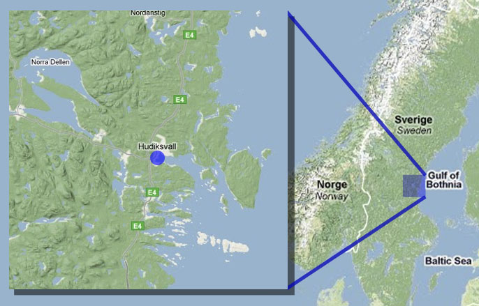 Carte Hudiksvall